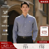 Brooks Brothers 男士修身牛津纺纽扣领长袖衬衫