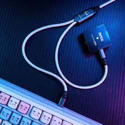 MXRSKEY 8K Type‑C一拖二数据线｜电竞键盘鼠标双满速8K航插线