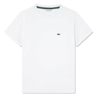 LACOSTE 鳄鱼（LACOSTE） 男童有机棉短袖T恤 圆领设计 运动休闲百搭 舒适透气简约风格 白色/白色 12