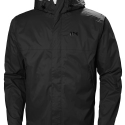 海丽汉森Helly Hansen 男式 Loke 防水防风透气防雨夹克,990 黑色,XXL 码 990 黑色 XX-Large