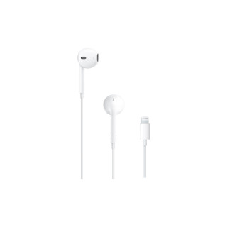 苹果 EarPods 半入耳式有线耳机 白色 Lightning接口