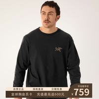 始祖鸟 Kragg Cotton Shirt LS 男款 透气舒适长袖T恤 黑金 L