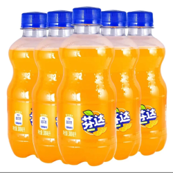 芬达 300ml*6瓶】芬达即饮碳酸饮料畅饮含糖小瓶装肥宅汽水整箱批发