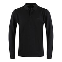 HUGO BOSS 商务条纹字母Logo徽标套头纯棉长袖Polo衫男款