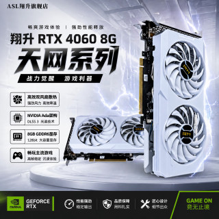 翔升 RTX4060 天网 8G DDR6 白色 显卡