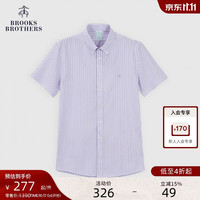 Brooks Brothers BrooksBrothers）[京东独家][易打理]男士春夏免烫条纹休闲修身衬衫