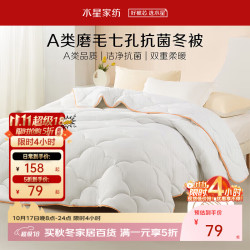 百丽丝 A类磨七孔抗菌冬被   220cm×240cm