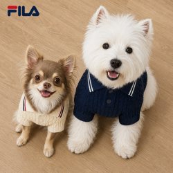 斐乐 宠物服丨FILA 狗狗衣服26新款小型犬弹力贴合保暖针织刺绣服