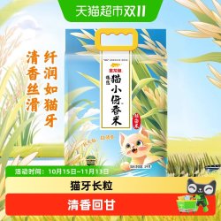 金龙鱼 猫牙香丝米5KG南方大米丝苗米 清香丝滑