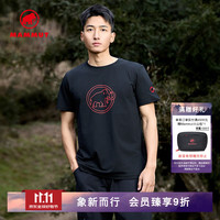 猛犸象 QD 吸湿速干 黑色 M 男户外短袖T恤