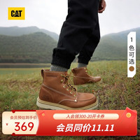 卡特彼勒 卡特马丁靴工装靴男鞋男士牛皮复古工靴高帮鞋 41