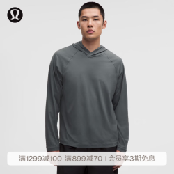 lululemon LM3GCBS 男士运动长袖连帽衫 玛瑙灰 M