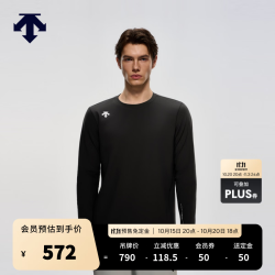 迪桑特 TRAINING系列 男士长袖针织衫 BK-Tap Shoe L