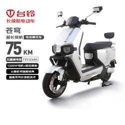 台铃 超能S·苍穹 1200W电机 72V23Ah石墨烯电池 极致银 电动摩托车