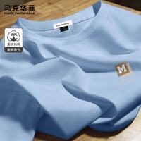 马克华菲 100%纯棉重磅短袖t恤男士