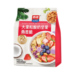 西麦 大果粒酸奶坚果燕麦脆 500g 休闲零食
