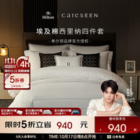 康尔馨 纯棉轻奢大尺寸床单酒店款高端床品4件套