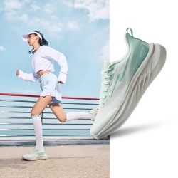 鸿星尔克 凌跃3|跑鞋女秋季新款运动鞋软底减震跑步鞋网面跳绳女鞋