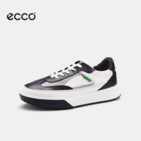PLUS会员：ecco 厚底板鞋简约撞色男鞋街头球鞋 539804