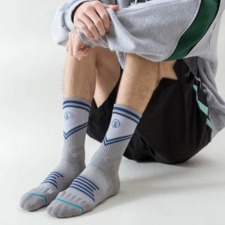 SPORTS HOUSE 速干防滑缓震 灰色 39-44码 徒步袜
