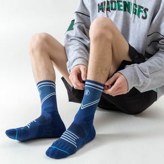 SPORTS HOUSE 速干防滑缓震 藏青色 39-44码 户外袜