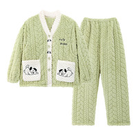 ROVO 珊瑚绒月子服孕妇保暖睡衣A类防静电加绒加厚家居服套装 2件套 多款可选!