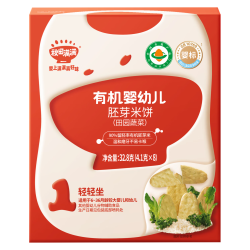 秋田满满 有机婴幼儿胚芽米饼 32.8g