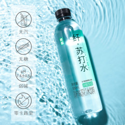 依能 锌强化弱碱性苏打水饮料无糖0脂0卡饮用水500ml*12瓶