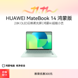 华为 MateBook 14 鸿蒙版 21小时超长续航 笔记本电脑