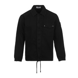 石头岛 FW26男士标识LOGO翻领纯色宽松夹克