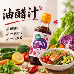 法罗捷 0脂肪油醋汁280g沙拉酱低脂轻食水煮蔬菜沙拉凉拌汁日式和风口味
