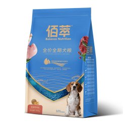 佰萃 鱼油鸡肉松全价狗粮 全期2.0蓝标金毛萨摩耶柯基专用营养犬粮
