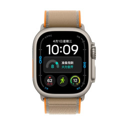 苹果 Watch Ultra 4 GPS+蜂窝网络 智能手表 49mm  原色钛金属表壳 野径回环表带 M/L