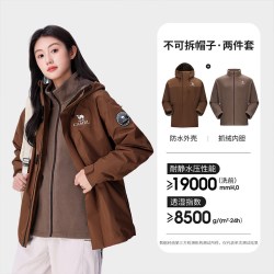 骆驼 雨舞者冲锋衣三合一男女新款户外防风防水外套