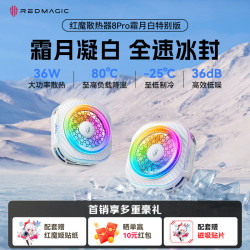 红魔 8Pro磁吸手机散热器霜月白直播游戏王者吃鸡三角洲