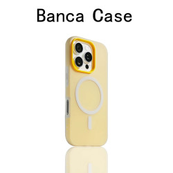 banca 肤感果冻磁吸适用苹果17/18pro华为小米vivoppo手机壳二合一