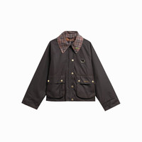 Barbour waBarbour Icons Tartan Collar Spey女士油蜡夹克外套