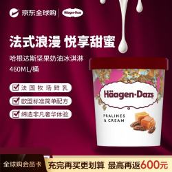哈根达斯 坚果奶油冰淇淋 460ml/桶