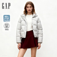 Gap 【泡芙连帽】短款宽松女士羽绒服 829630