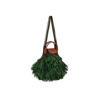 LONGCHAMP 【棕草网袋】LE PLIAGE FILET女士包