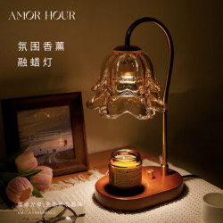 无火香薰融蜡灯法式复古卧室台灯摆件小夜灯生日礼物送女生氛围感