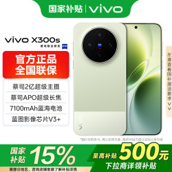 vivo X300s 5G手机 16GB+512GB 胶片绿
