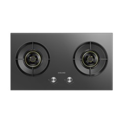 COLMO 双头燃气灶可调节5.2KW火力烟灶联动爆炒灶具A2