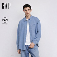 Gap 双11特惠 莱赛尔天丝牛仔衬衫长袖