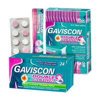 Gaviscon 嘉胃斯康海藻酸钠咀嚼片+口服液 200ml*1瓶