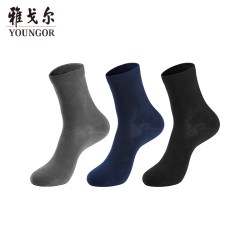 雅戈尔 男士商务棉袜男袜中长筒袜
