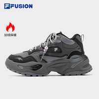 斐乐 软糖鞋丨FILA FUSION高帮加绒冬季女鞋保暖老爹鞋厚底运动鞋