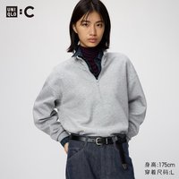 半拉链卫衣优衣库女装男装合作款/运动衫491119