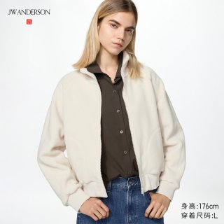 摇粒绒短茄克优衣库女装合作款外套夹克488571