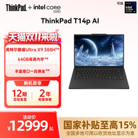 ThinkPad T14p 英特尔酷睿三代 32GB+1TB 笔记本电脑